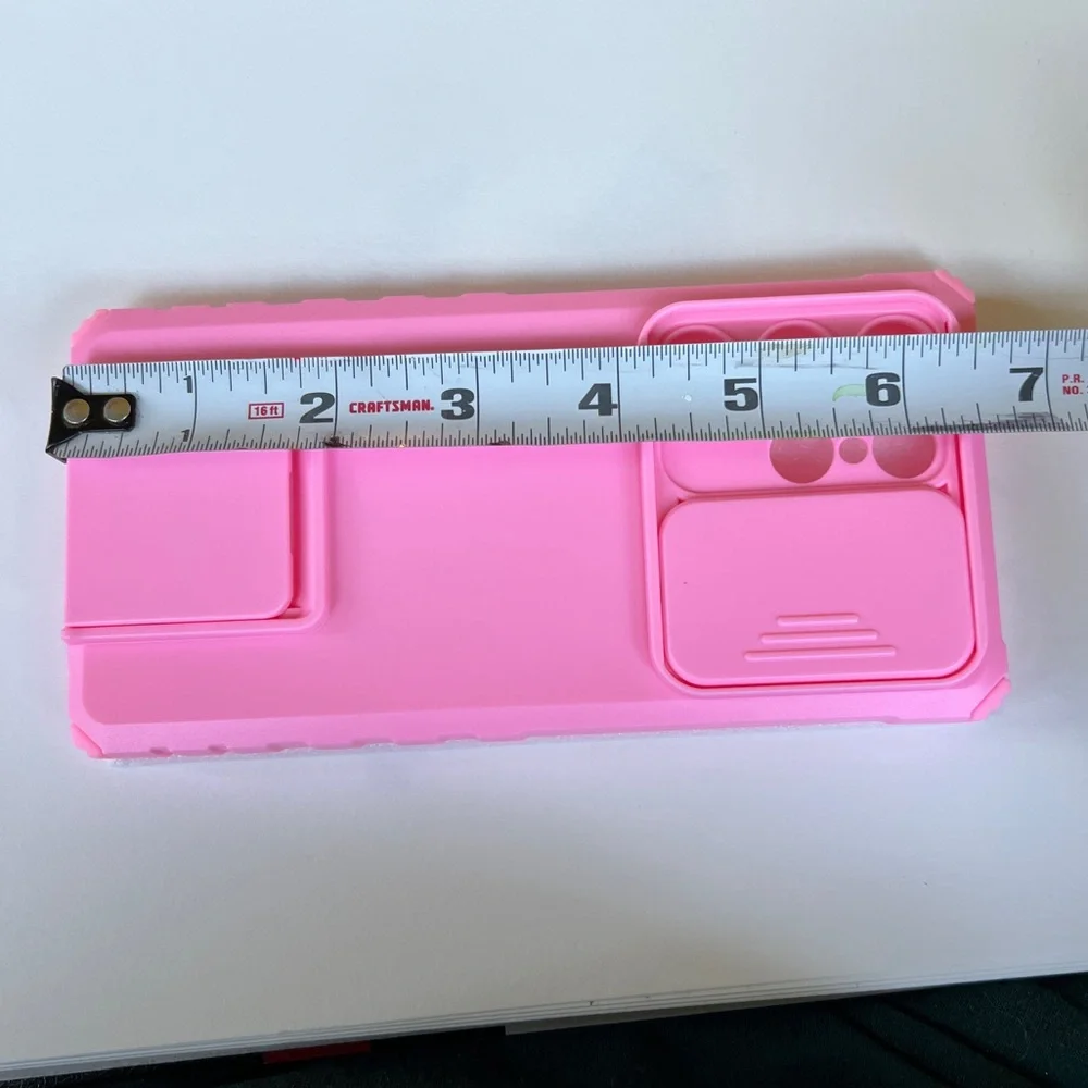 Galaxy S23 ultra pink phone case by Asuwish